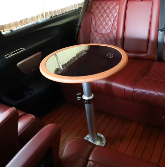 yuvarlak minibüs arka koltuk vip yemek kartı masası