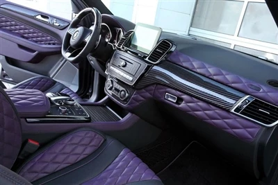 Topcar Modifiye Mercedes AMG GLE 63 Karbon Fiber ve Mor Deri İçi ile.